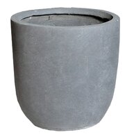 Pot egg clayfibre d39h38cm grijs L