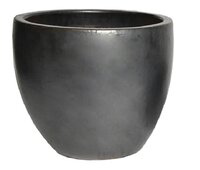 Pot egg d23h19cm mat zwart