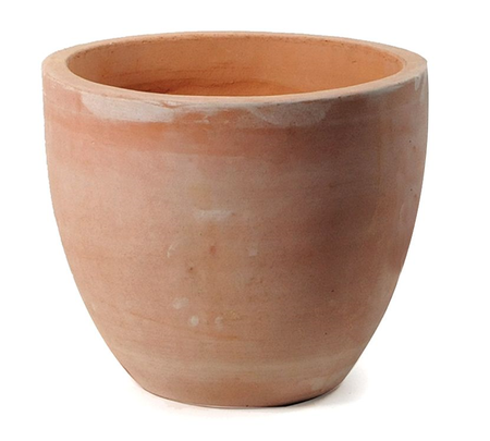 Pot egg d25h22cm whitewash