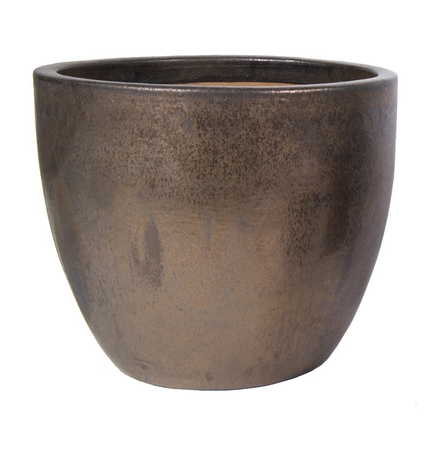 Pot egg d41h33cm brons