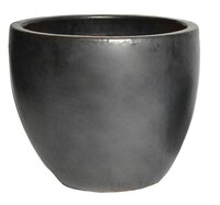 Pot egg d41h33cm mat zwart