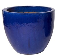 Pot egg d60h50cm blauw