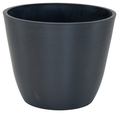 Pot egg ecostone d58h51 zwart