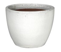 Pot egg glazuur d31h25cm wit