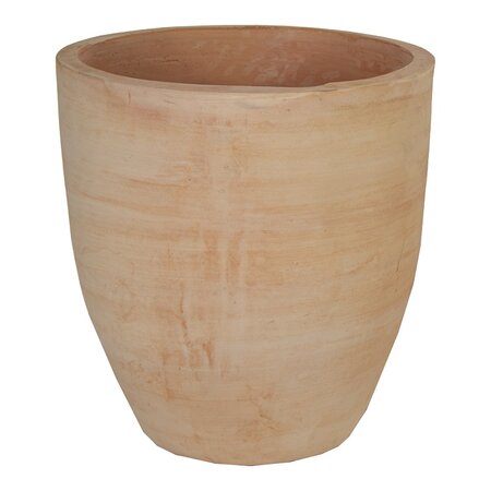 Pot egg hoog d31h32cm whitewash