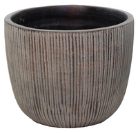 Pot egg lex streep d21h17cm mokka