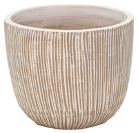 Pot egg lex streep d31h26cm bruin