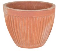 Pot egg meloen d37h50cm whitewash