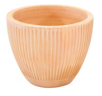 Pot egg rib d25h21 whitewash