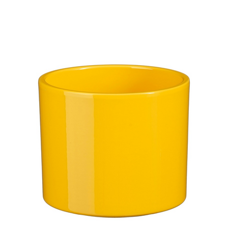 Pot era d13.5h12.5cm geel