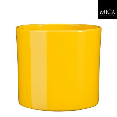 Pot era d23h21.5cm geel
