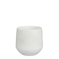 Pot evora d19h18cm off white