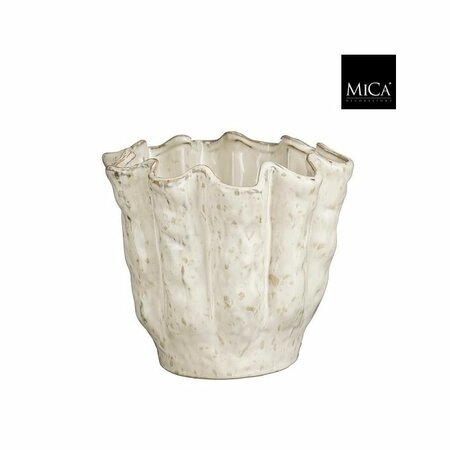 Pot fenne d26h27.5cm off white