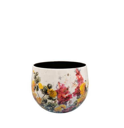 Pot floral d17h14cm wit
