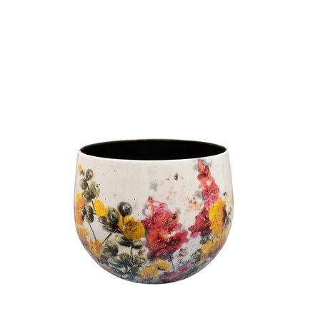 Pot floral d21h17cm wit