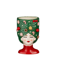 Pot fnny kerstmuts l14b13.5h21.5cm gr