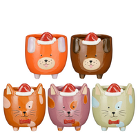 Pot funny d13h14.5cm oranje a5 pdq