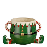 Pot funny elf l28b19h16.5cm groen