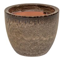 Pot glazuur egg d38h32 bruin