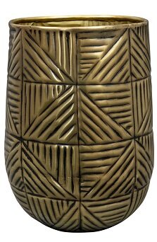 Pot hoog calvin d17h22cm matt gold