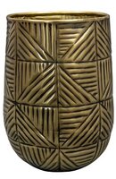 Pot hoog calvin d17h22cm matt gold