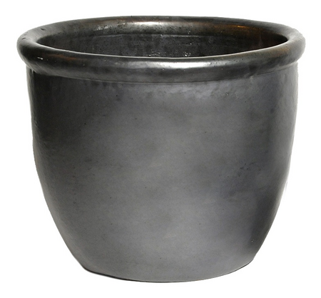 Pot hp001cm d30h25cm mat zwart