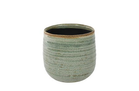 Pot iris d14h12cm mintgroen - Ter Steege - afbeelding 1