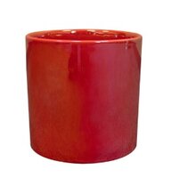 Pot jille d14h13cm rood