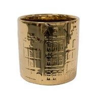 Pot jille houses d14h13cm goud