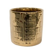 Pot jille houses d7h8cm goud