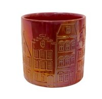 Pot jille houses d7h8cm rood