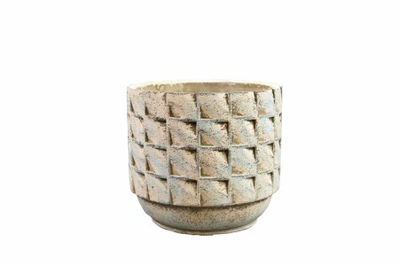 Pot jim white earth d17h14cm