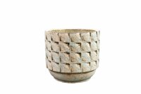 Pot jim white earth d17h14cm