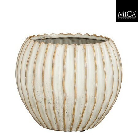 Pot jovi d22h17.5cm wit