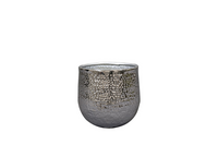 Pot kristy d14h14cm zilver