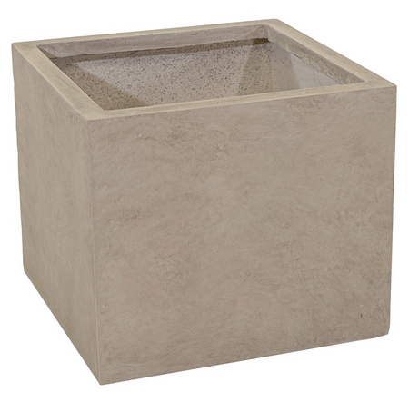 Pot kubus cf b23h23cm zand