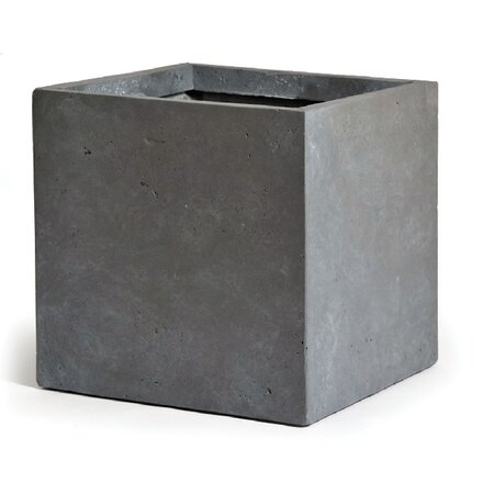 Pot kubus cf b65 - h53cm auth grijs