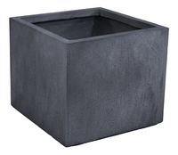 Pot kubus texas d23h23cm grafiet