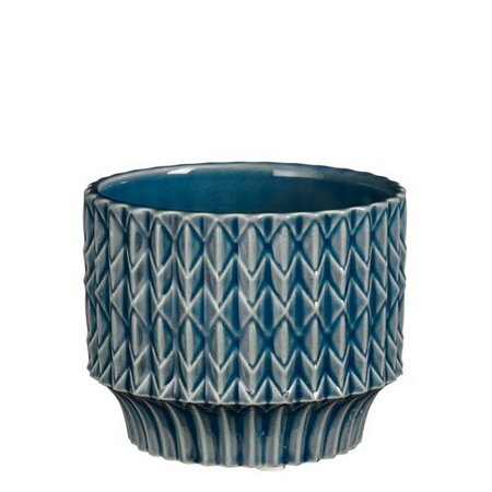 Pot lauria d10.5h9cm blauw