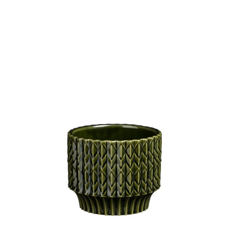 Pot lauria d11h9cm d.groen