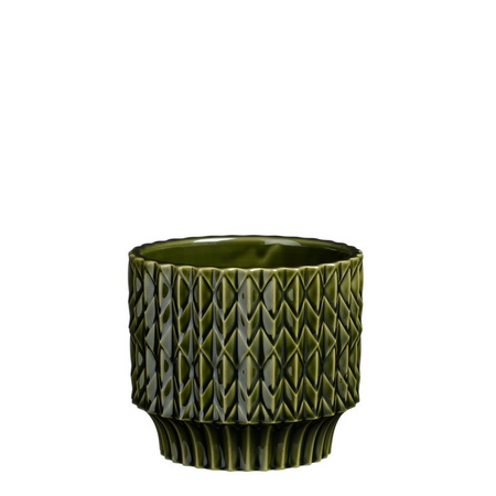 Pot lauria d12,50h11cm d.groen