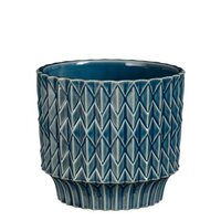 Pot lauria d13.5h12.5cm blauw