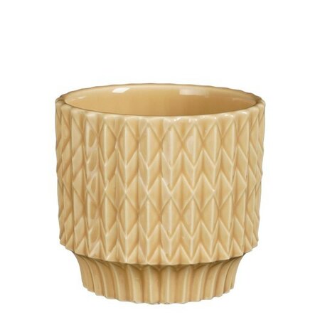 Pot lauria d13.5h12.5cm l.bruin