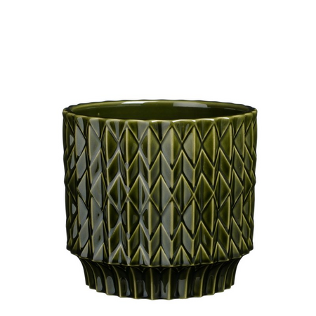 Pot lauria d17,50h16cm d.groen