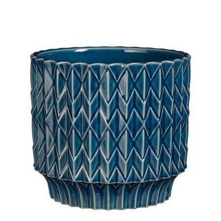 Pot lauria d17h15.5cm blauw