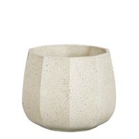 Pot lennart d16h13cm creme