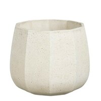 Pot lennart d20.5h16.5cm creme