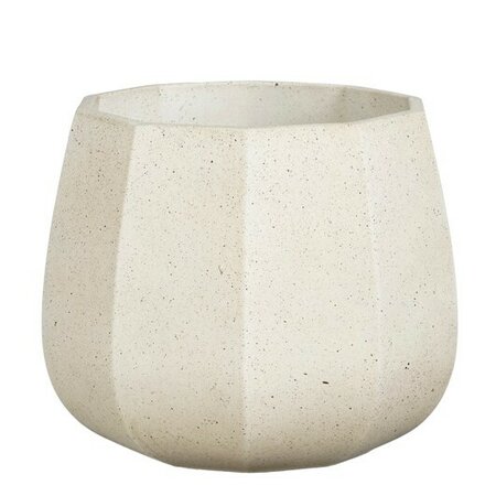 Pot lennart d23.5h18.5cm creme