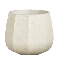 Pot lennart d23.5h18.5cm creme