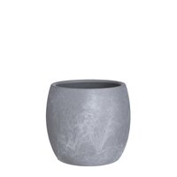 Pot lester d20h18cm lichtgrijs stone - Mica
